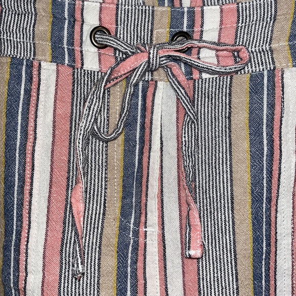 EUC—Per Se—Linen Blend Striped Shorts—Medium - Picture 4 of 8